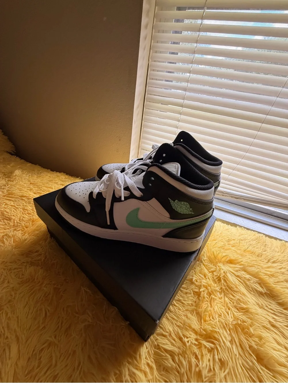 Jordan Sneakers Black Box with Gold Jumpman Logo